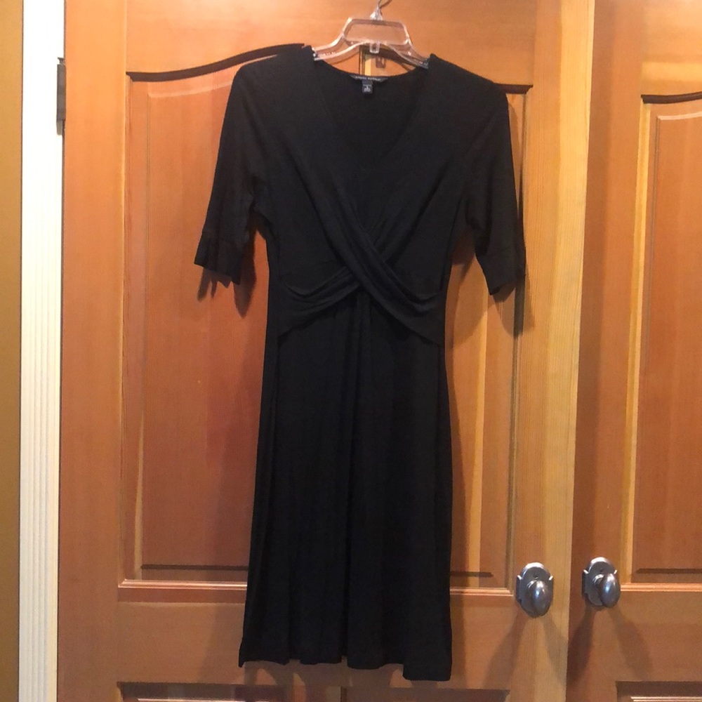 Banana Republic next dress a line flare with crossover bodice. Size small